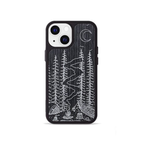 iPhone 13 mini Wood+Resin Phone Case - Camp - Ebony (Curated) For Sale