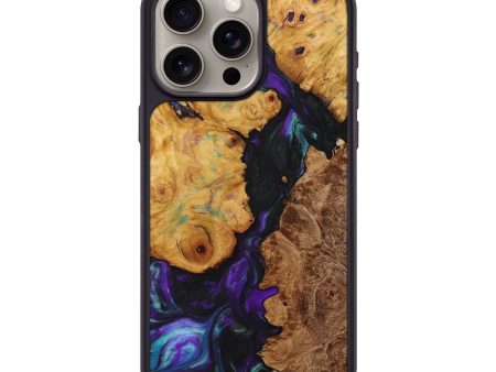 iPhone 15 Pro Max Wood+Resin Phone Case - Dale (Mosaic, 709987) For Cheap