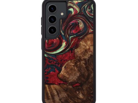 Galaxy S24 Wood+Resin Phone Case - Lucille (Red, 705652) Online