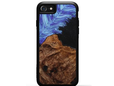 iPhone SE Wood+Resin Phone Case - Briella (Feather, 707407) For Discount