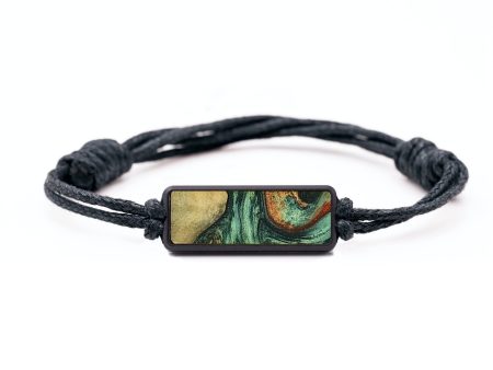 Classic Wood+Resin Bracelet - Ollie (Green, 709153) on Sale