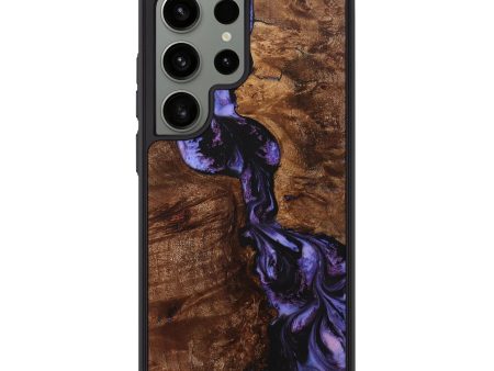 Galaxy S24 Ultra Wood+Resin Phone Case - Connie (Purple, 708716) Fashion