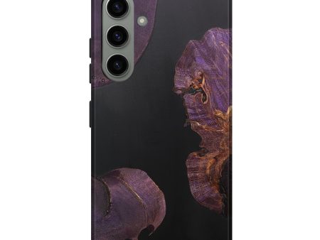 Galaxy S24 Plus Wood+Resin Live Edge Phone Case - Beau (Pure Black, 706503) Sale