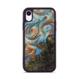 iPhone Xr Wood+Resin Phone Case - Kason (Teal & Gold, 710077) Online Hot Sale