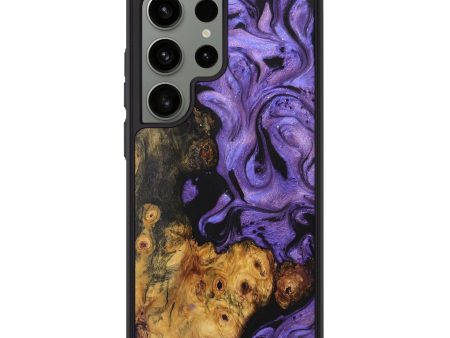 Galaxy S24 Ultra Wood+Resin Phone Case - Wilfred (Purple, 709437) Cheap