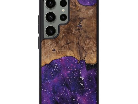 Galaxy S24 Ultra Wood+Resin Phone Case - Amiyah (Cosmos, 708198) For Sale