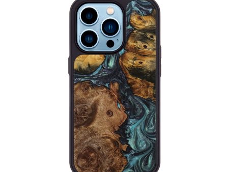 iPhone 14 Pro Wood+Resin Phone Case - Bryson (Mosaic, 708539) For Sale