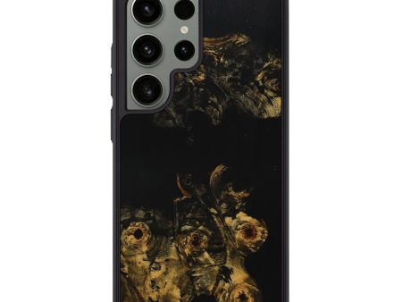 Galaxy S24 Ultra Wood+Resin Phone Case - Savannah (Pure Black, 707030) Fashion