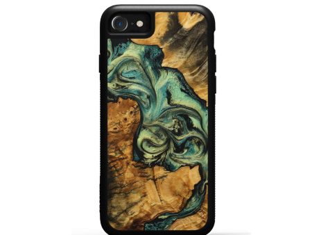 iPhone SE Wood+Resin Phone Case - Collins (Mosaic, 706283) Hot on Sale