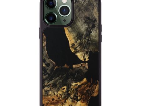 iPhone 13 Pro Max Wood+Resin Phone Case - Annika (Pure Black, 705937) Online now