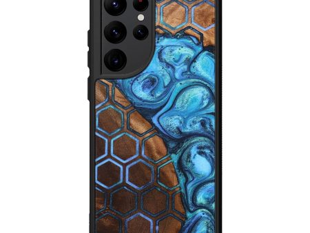 Galaxy S22 Ultra Wood+Resin Phone Case - Asia (Pattern, 705826) on Sale