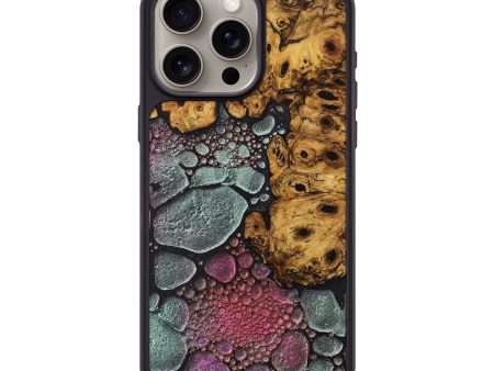 iPhone 15 Pro Max Wood+Resin Phone Case - Sallie (Chameleon, 706634) Fashion