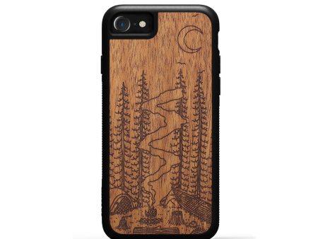 iPhone SE Wood+Resin Phone Case - Camp - Mahogany (Curated) Discount