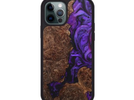 iPhone 12 Pro Wood+Resin Phone Case - Wyatt (Purple, 706903) Hot on Sale