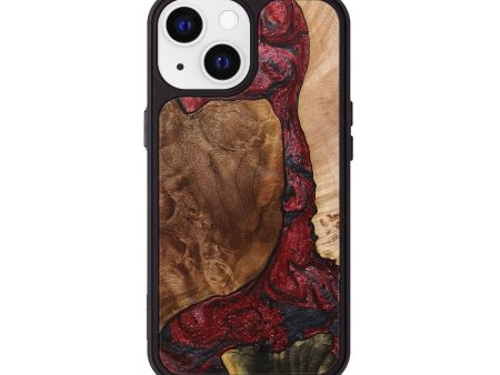 iPhone 13 Wood+Resin Phone Case - Maci (Mosaic, 707555) For Sale