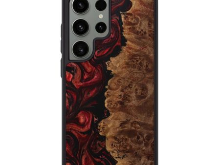 Galaxy S24 Ultra Wood+Resin Phone Case - Cohen (Red, 707283) For Discount