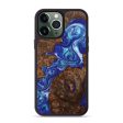 iPhone 13 Pro Max Wood+Resin Phone Case - Benny (Blue, 705874) Supply