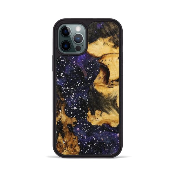 iPhone 12 Pro Wood+Resin Phone Case - Sebastian (Cosmos, 706452) Discount