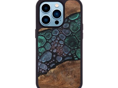 iPhone 14 Pro Wood+Resin Phone Case - Otis (Chameleon, 706571) Discount