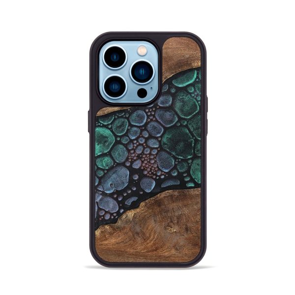 iPhone 14 Pro Wood+Resin Phone Case - Otis (Chameleon, 706571) Discount