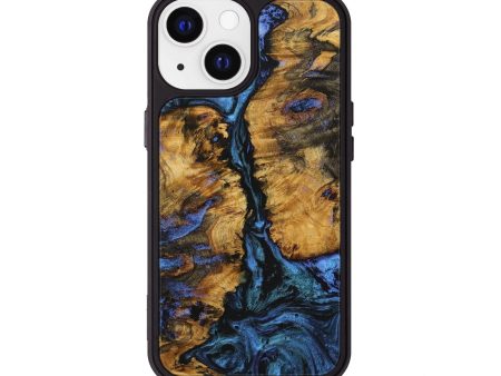 iPhone 13 Wood+Resin Phone Case - Roosevelt (Blue, 706940) Online now