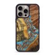 iPhone 15 Pro Max Wood+Resin Phone Case - Tina (Mosaic, 706299) For Discount