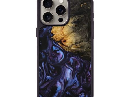 iPhone 15 Pro Max Wood+Resin Phone Case - Danica (Purple, 707333) Fashion