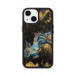 iPhone 13 Wood+Resin Phone Case - Olga (Teal & Gold, 705537) Online