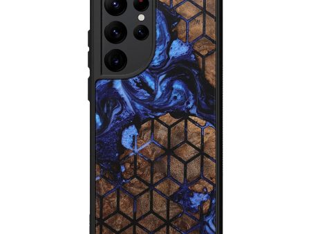 Galaxy S22 Ultra Wood+Resin Phone Case - Paige (Pattern, 708335) Fashion