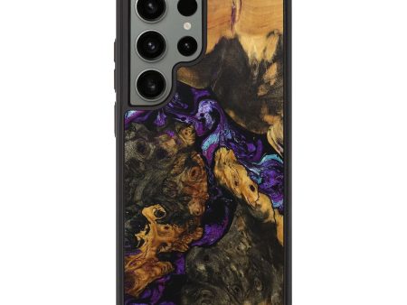 Galaxy S23 Ultra Wood+Resin Phone Case - Abel (Mosaic, 705790) on Sale