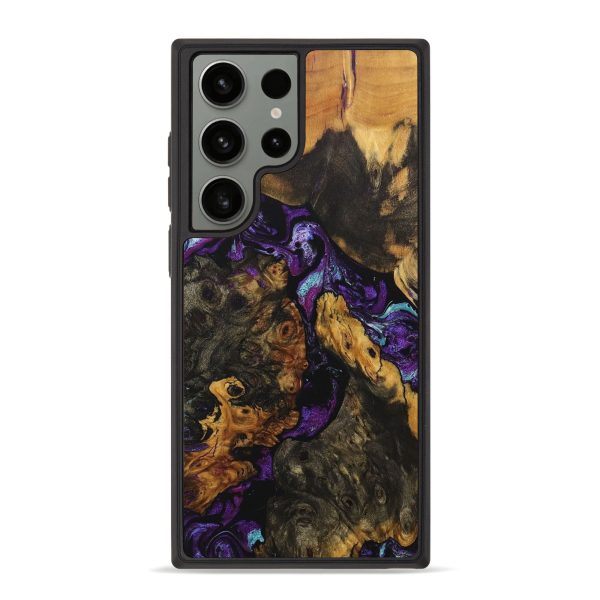 Galaxy S23 Ultra Wood+Resin Phone Case - Abel (Mosaic, 705790) on Sale