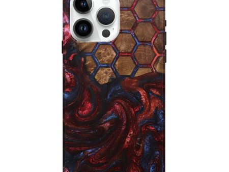 iPhone 15 Pro Max Wood+Resin Live Edge Phone Case - Alejandro (Pattern, 705730) Online Hot Sale