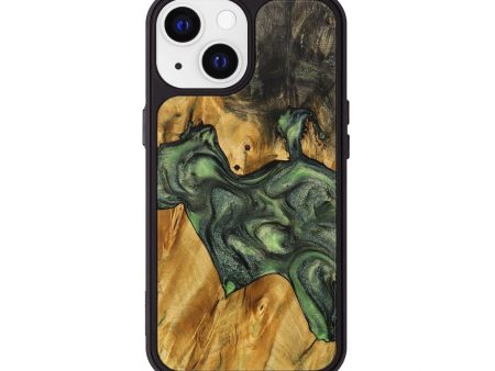 iPhone 13 Wood+Resin Phone Case - Paola (Green, 705515) Online