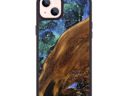 iPhone 14 Plus Wood+Resin Phone Case - Cheryl (Cosmos, 706310) Fashion