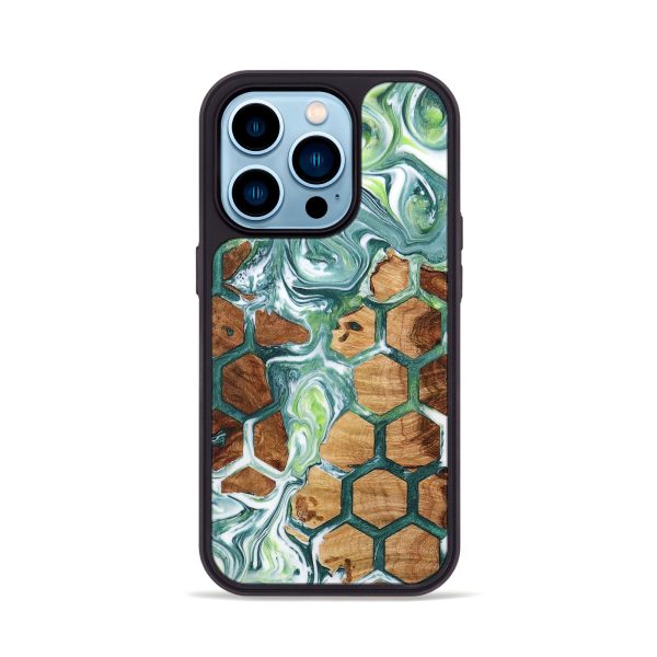 iPhone 14 Pro Wood+Resin Phone Case - Angeline (Pattern, 705849) Cheap