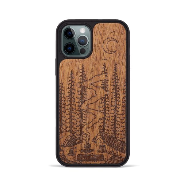 iPhone 12 Pro Wood+Resin Phone Case - Camp - Mahogany (Curated) Hot on Sale