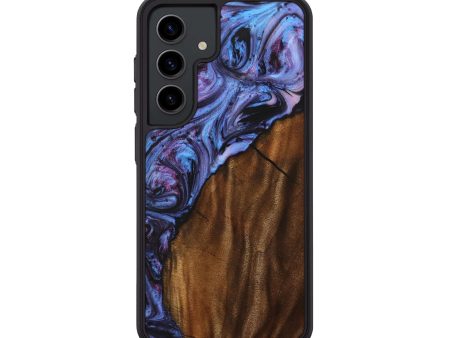 Galaxy S24 Wood+Resin Phone Case - Kizzy (Purple, 707317) Hot on Sale