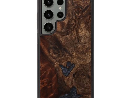 Galaxy S23 Ultra Wood+Resin Phone Case - Dahlia (Wood Burl, 707490) Hot on Sale