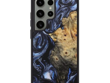 Galaxy S24 Ultra Wood+Resin Phone Case - Ariyah (Blue, 708878) Fashion