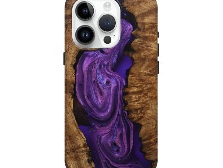 iPhone 15 Pro Wood+Resin Live Edge Phone Case - Eli (Purple, 706472) Online now