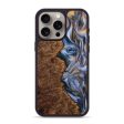 iPhone 15 Pro Max Wood+Resin Phone Case - Cristian (Teal & Gold, 706387) Supply