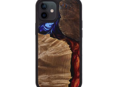 iPhone 12 Wood+Resin Phone Case - Wendi (Ombre, 707262) Cheap