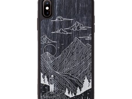 iPhone Xs Max Wood+Resin Phone Case - Roaming - Ebony (Curated) Discount