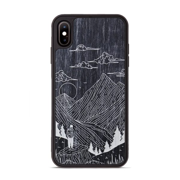 iPhone Xs Max Wood+Resin Phone Case - Roaming - Ebony (Curated) Discount