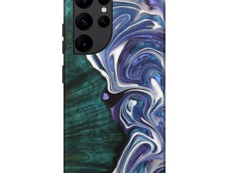 Galaxy S22 Ultra Wood+Resin Live Edge Phone Case - Antoine (Purple, 706540) Discount