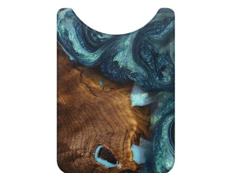 Live Edge Wood+Resin Wallet - Noelle (Green, 705752) on Sale