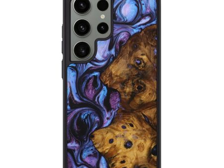 Galaxy S24 Ultra Wood+Resin Phone Case - Sylvester (Purple, 707315) Online Hot Sale