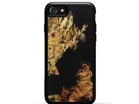 iPhone SE Wood+Resin Phone Case - Angie (Pure Black, 705924) Discount