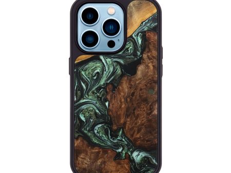 iPhone 14 Pro Wood+Resin Phone Case - Autumn (Mosaic, 705784) For Discount