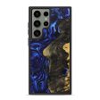 Galaxy S23 Ultra Wood+Resin Phone Case - Amanda (Blue, 706928) For Discount